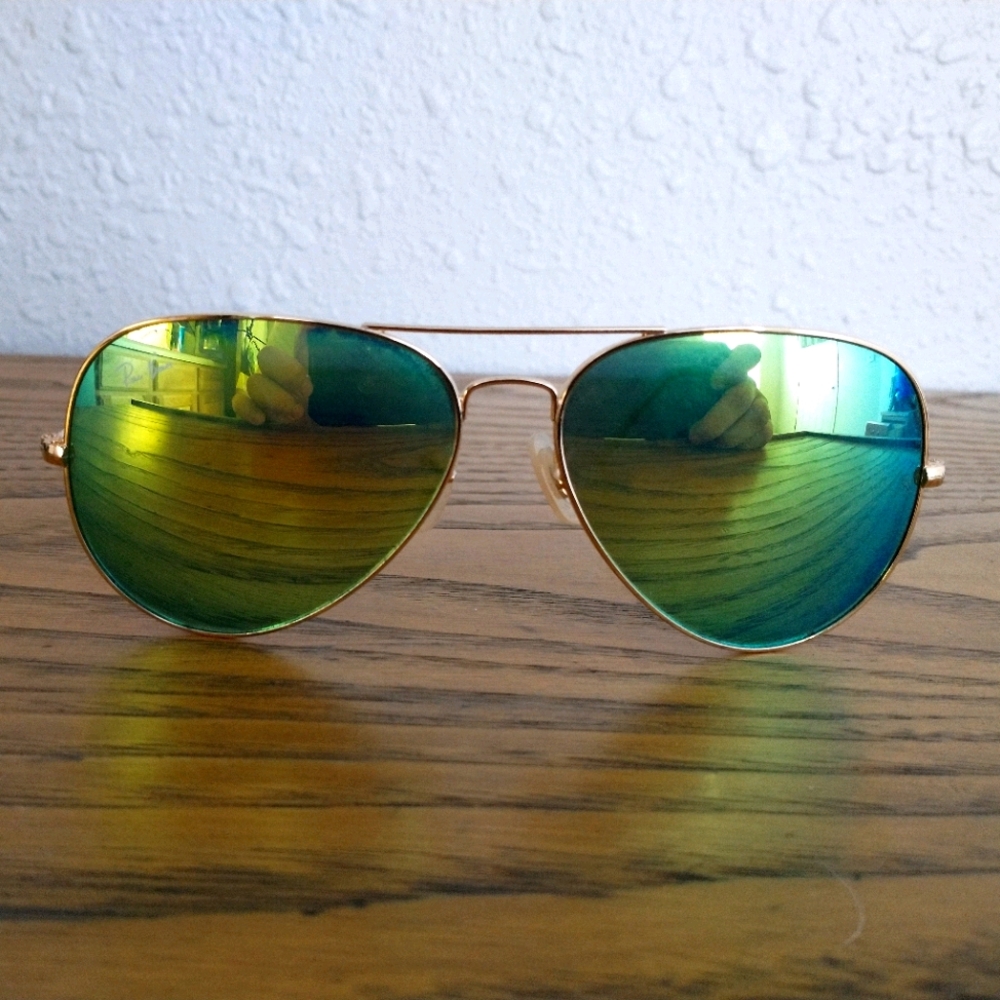 Ray Ban Mirror Lens Aviators